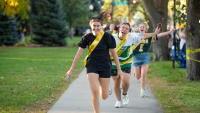 2023 Homecoming - Students Running